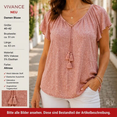 Vivance boho bluse tunika - vivance,