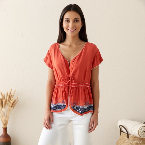 Boho hippie tunika bluse - hippie,