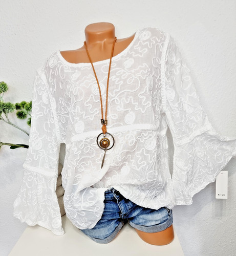 Damen tunika bluse bohemian - damen,