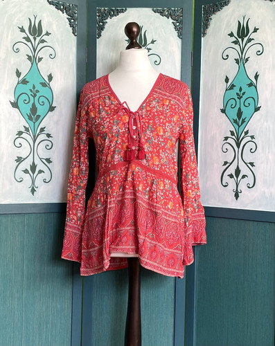 Tulle and batiste tunika - tulle,