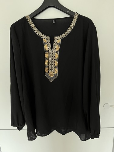 Tunika bluse bestickt - bluse, mit