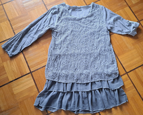 Tunika boho stil grau - tunika,
