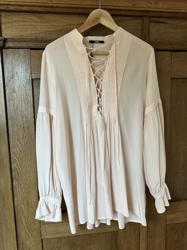 Neue lachsfarbene seidenbluse - neue,