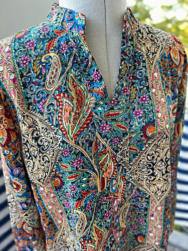 Bunte paisley bluse l - bunte, gr.