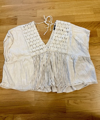 Damen boho bluse - damen, (cropped