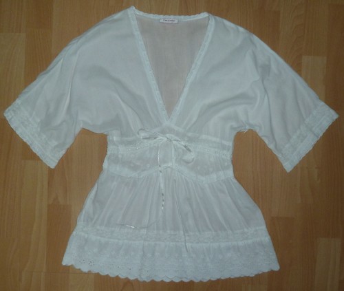 Orsay bluse weiß boho - bluse, s