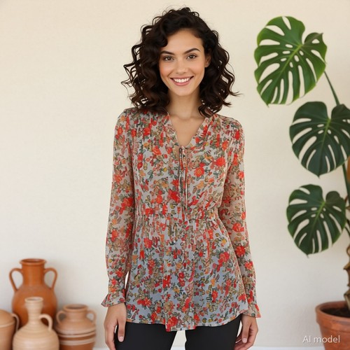 Boho romantik longshirt tunika - boho,