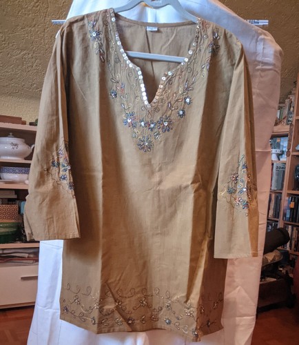 Lange tunika boho - tunika, bollywood