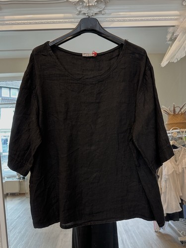 Italy damen bluse leinen - italy,