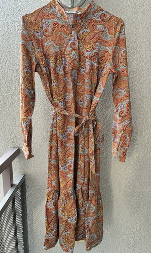 Uniqlo boho kleid paisley - uniqlo, 100%
