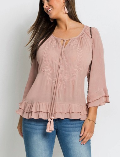 Boho tunika bluse stickerei - boho,