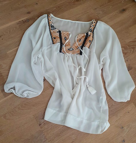 Transparente boho bluse von - transparente,