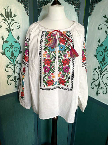 Folklore bluse mit - folklore-bluse,
