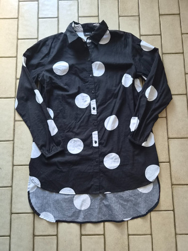 Longbluse von bpc schwarz - longbluse,