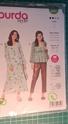 Burda schnittmuster 6023 - schnittmuster,