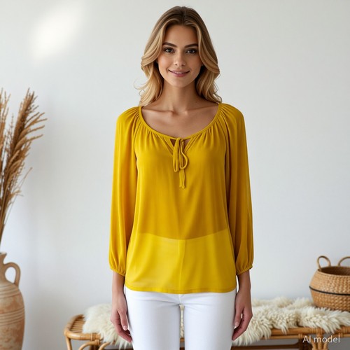 Boho peasant tunika - tunika, bluse