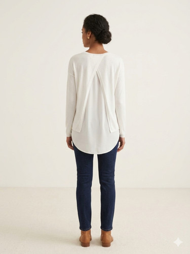 Boho blusenshirt - 2‑in‑1, boho‑blusenshirt