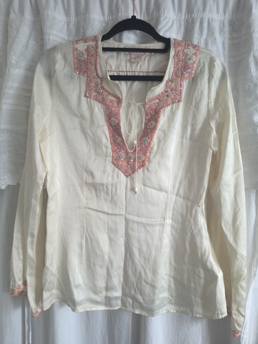 Edle boho bluse reine seide - boho,