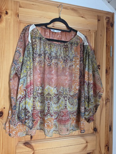 Zara boho hippie bluse - zara, 💞