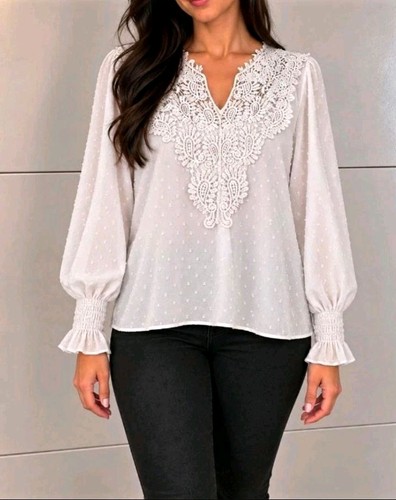 Elegante boho bluse weiß - boho,
