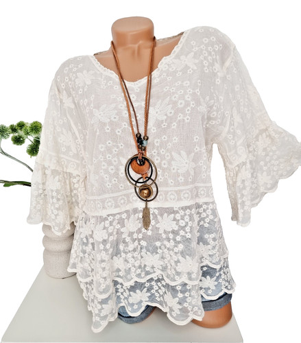 Damen bluse bohemian boho - bluse,