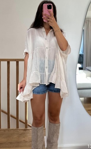 Hippie stufen tunika bluse - hippie, 1/2