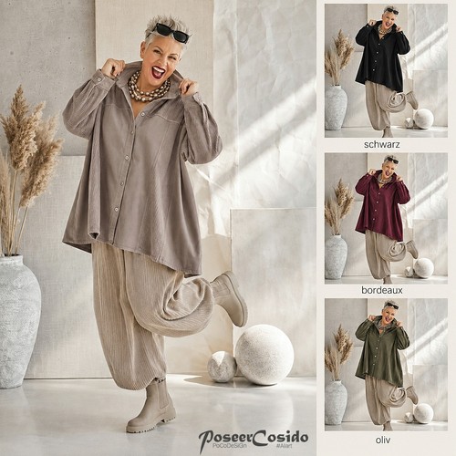 Lagenlook cord hemd - lagenlook,