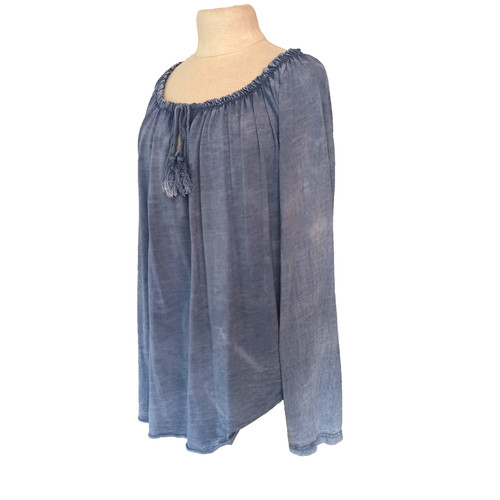Bluse blau carmen damen - bluse, 💙