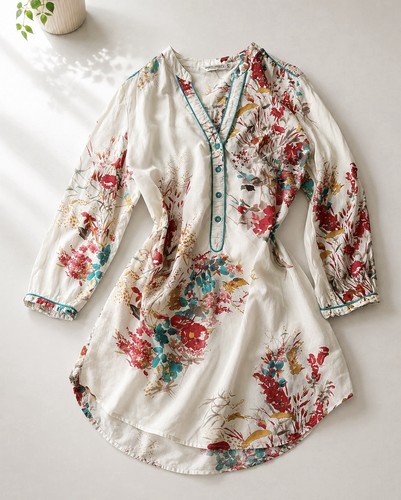 Tunika bluse hemd floral - hemd,