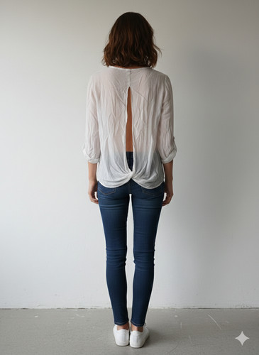 Süße rückenfreie boho bluse - süße, boho-bluse
